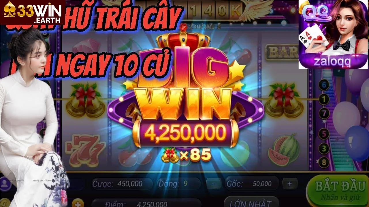 Quay Hũ Trái Cây - Thưởng Siêu Hấp Dẫn 33win 2025 4 Quay hũ trái cây cho người mới